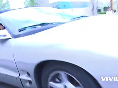 Sheena Ryder is sucking her step- father's dick like a real whore, and enjoying while doing it