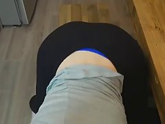 Curvaceous babe in erotic stockings is often having casual sex adventures, with her colleagues