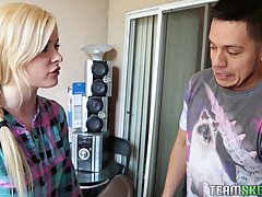 Charlyse Bella invited her friend to her bedroom, because she wanted to have wild sex with him