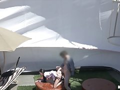 Raven Bay is wearing her favorite flower printed skirt while getting ready to get fucked good