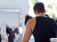 Hot brunette, Cassidy Klein got fucked on the floor while her husband was at work