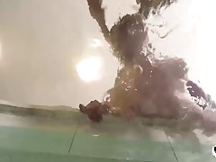 Nasty bitch, Stella Cox likes to suck her trainer’s big, black cock, while next to the pool