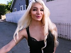 Gorgeous blonde with long hair, Elizabeth Jolie knows how to keep her married lover satisfied