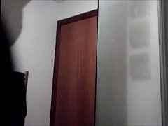 A bad milf, Emi is pleasing herself, while a horny voyeur is making a nice video