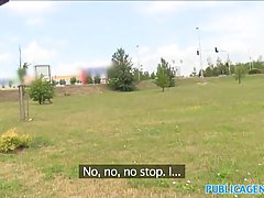 Russian blonde is getting banged in the car while her boyfriend is waiting for her at home