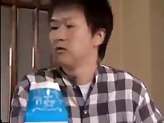 Asian guy came home earlier than usual and saw his wife getting fucked by a stranger