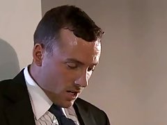 Elegant guy is licking his horny girlfriend’s ass while they are in a parking lot