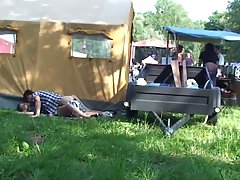 Passionate couple went camping and had steamy sex because they could not hold themselves back