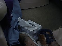 Sensual babe got her pussy loaded with a huge, pulsing meat stick, in her car